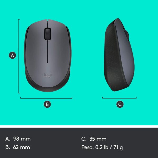 Logitech M170 Mouse Wireless con Ricevitore USB - immagine 4