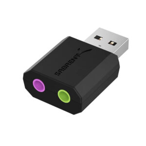 SABRENT Scheda audio USB cuffie e microfono per MAC e Windows