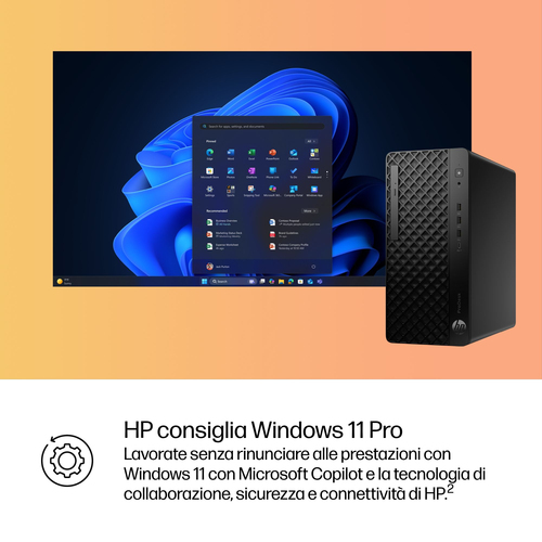 HP ProDesk 4 Tower G1i AI PC Intel Core Ultra 7 265 16 GB DDR5-SDRAM 512 GB SSD Windows 11 Pro Nero - immagine 7