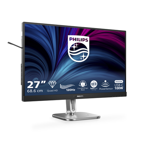 Philips 27B2U4601/00 Monitor PC 68,6 cm (27") 2560 x 1440 Pixel Quad HD LCD Grigio - immagine 4