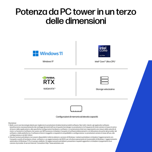 HP Z2 SFF G1i Wolf Pro Security Edition Intel Core Ultra 7 265 32 GB DDR5-SDRAM 1 TB SSD NVIDIA RTX A1000 Windows 11 Pro Stazione di lavoro AI Workstation, AI PC Nero - immagine 8