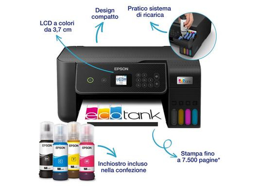 Epson EcoTank ET-2870 stampante multifunzione a serbatoio - immagine 16