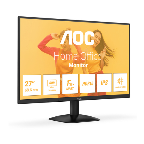 AOC B3 Q27B35E Monitor PC 68,6 cm (27") 2560 x 1440 Pixel Quad HD LED Nero - immagine 2