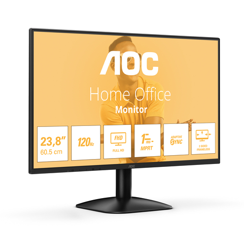 AOC 24B31H Monitor PC 60,5 cm (23.8") 1920 x 1080 Pixel Full HD Nero - immagine 2