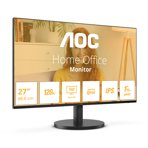 AOC B3 27B3HA2 Monitor PC 68,6 cm (27") 1920 x 1080 Pixel Full HD LED Nero - immagine 2