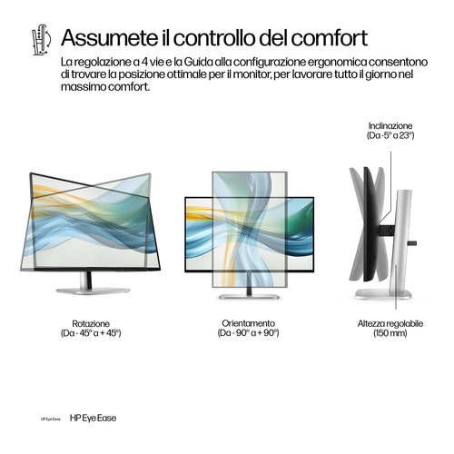 HP Series 5 Pro Monitor serie 5 Pro FHD USB-C da 23,8" - 524pu - immagine 6