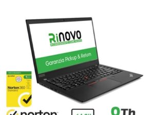 NB LENOVO RINOVO REFURBISHED ThinkPad T480 RN82534311 14" i5-8x00 16GB SSD512GB NO DVD W11P + NORTON
