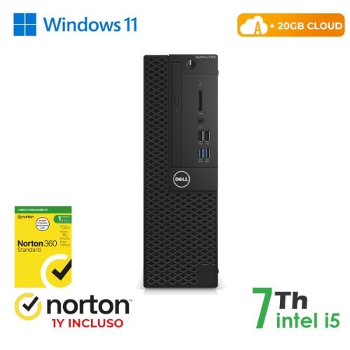 PC DELL RINOVO REFURBISHED Optiplex 3050-7050 RN44524311 SFF i5-7x00 8GB SSD128GB+500HDD W11P CLOUD 20GB + NORTON