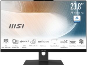 ALL IN ONE MSI Modern AM242TP 1M-2267XEU 23,8" TOUCH INTEL CORE 5 120U 8GB SSD512GB NO SISTEMA OPERATIVO Nero