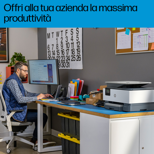 HP OfficeJet Pro 9120b Wireless All-in-One Colore Stampante, Stampa fronte/retro; fotocopiatrice, scanner - immagine 8