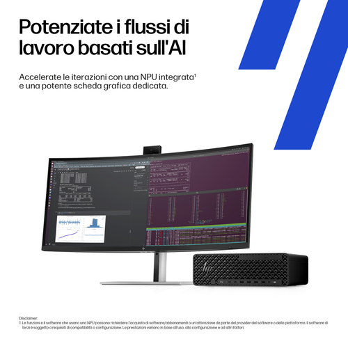 HP Z2 SFF G1i Wolf Pro Security Edition Intel Core Ultra 7 265 32 GB DDR5-SDRAM 1 TB SSD NVIDIA RTX A1000 Windows 11 Pro Stazione di lavoro AI Workstation, AI PC Nero - immagine 7