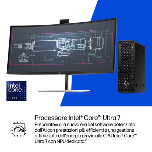 HP Z2 SFF G1i Wolf Pro Security Edition Intel Core Ultra 7 265 32 GB DDR5-SDRAM 1 TB SSD NVIDIA RTX A1000 Windows 11 Pro Stazione di lavoro AI Workstation, AI PC Nero - immagine 13