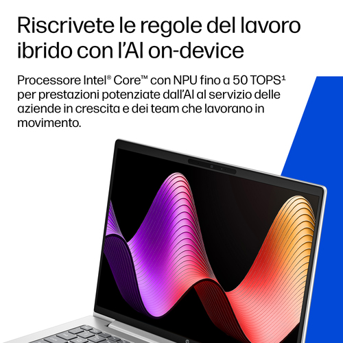 HP DP9J1AT laptop Copilot+ PC Intel Core Ultra 7 Computer portatile 40,6 cm (16") WUXGA 16 GB DDR5-SDRAM 512 GB SSD Wi-Fi 7 (802.11be) Windows 11 Pro Argento - immagine 7