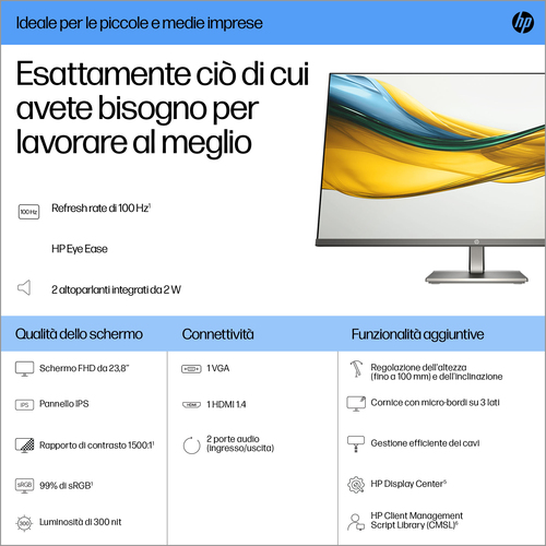 HP Series 5 Monitor serie 5 FHD da 23,8" – 524da - immagine 3