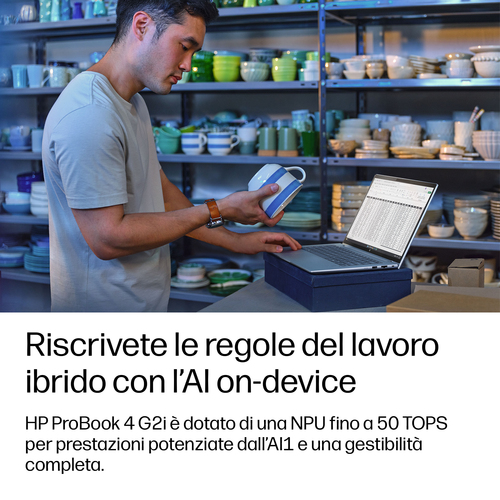 HP DP9J3AT laptop Copilot+ PC Intel Core Ultra 7 Computer portatile 35,6 cm (14") WUXGA 16 GB DDR5-SDRAM 512 GB SSD Wi-Fi 7 (802.11be) Windows 11 Pro Argento - immagine 7