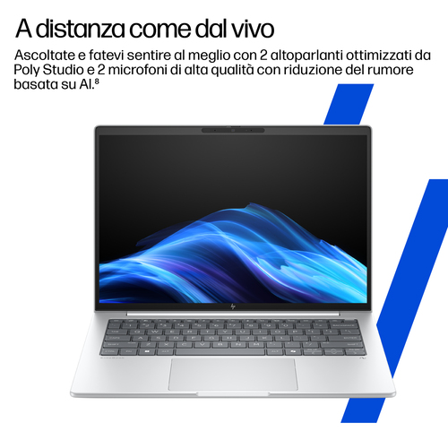HP EliteBook 8 G1i Notebook Next Gen AI Wolf Pro Security Edition Copilot+ PC Intel Core Ultra 7 256V Computer portatile 35,6 cm (14") WUXGA 16 GB LPDDR5x-SDRAM 512 GB SSD Wi-Fi 7 (802.11be) Windows 11 Pro Argento - immagine 10