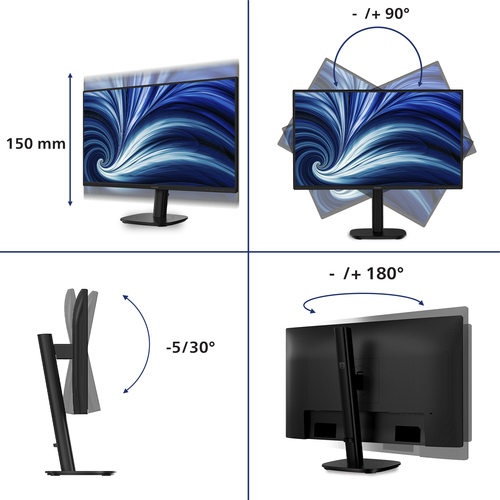 Philips 27B2N3500/00 Monitor PC 68,6 cm (27") 2560 x 1440 Pixel Full HD LCD Nero - immagine 4