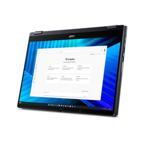 Acer TravelMate TMP414RN-55- TCO-59JS Intel Core Ultra 5 225U Ibrido (2 in 1) 35,6 cm (14") Touch screen WUXGA 16 GB DDR5-SDRAM 1 TB SSD Wi-Fi 7 (802.11be) Windows 11 Pro Italiano Blu - immagine 11