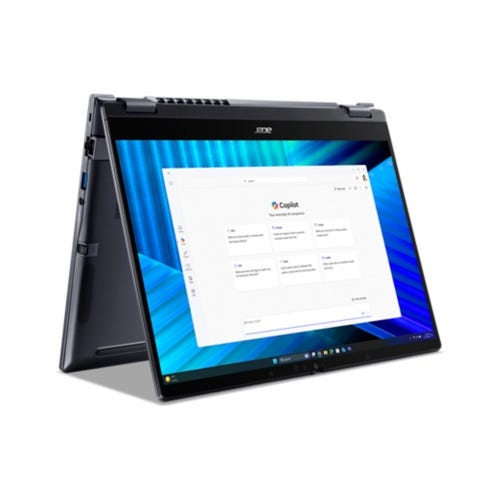 Acer TravelMate TMP414RN-55- TCO-59JS Intel Core Ultra 5 225U Ibrido (2 in 1) 35,6 cm (14") Touch screen WUXGA 16 GB DDR5-SDRAM 1 TB SSD Wi-Fi 7 (802.11be) Windows 11 Pro Italiano Blu - immagine 8