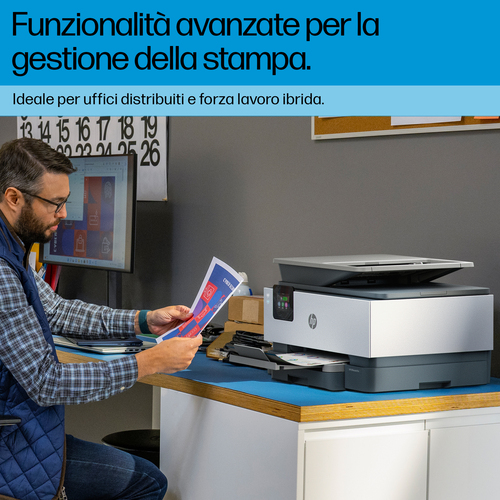 HP OfficeJet Pro 9120b Wireless All-in-One Colore Stampante, Stampa fronte/retro; fotocopiatrice, scanner - immagine 7